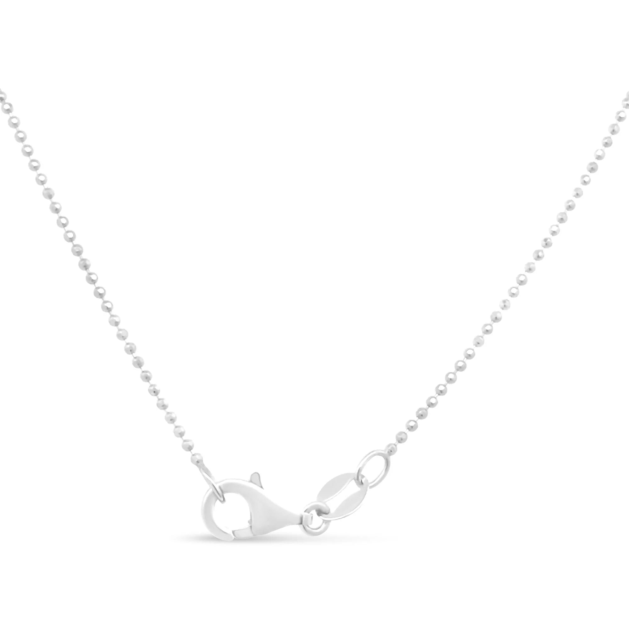 .925 Sterling Silver 0.7mm Slim and Dainty Unisex 18" Inch Ball Bead Chain Necklace Infinite Jewels