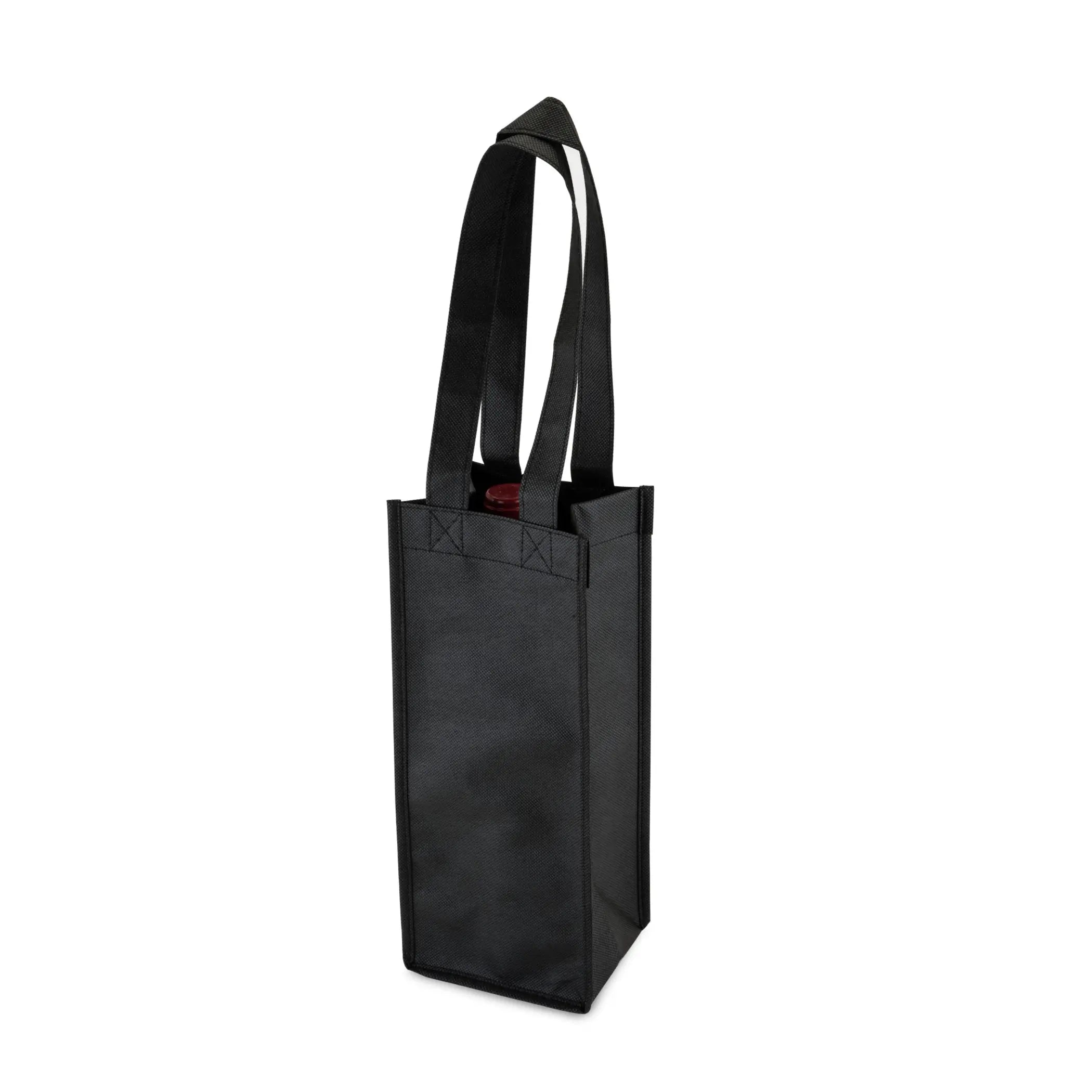 1 Bottle Non Woven Tote in Black by True True