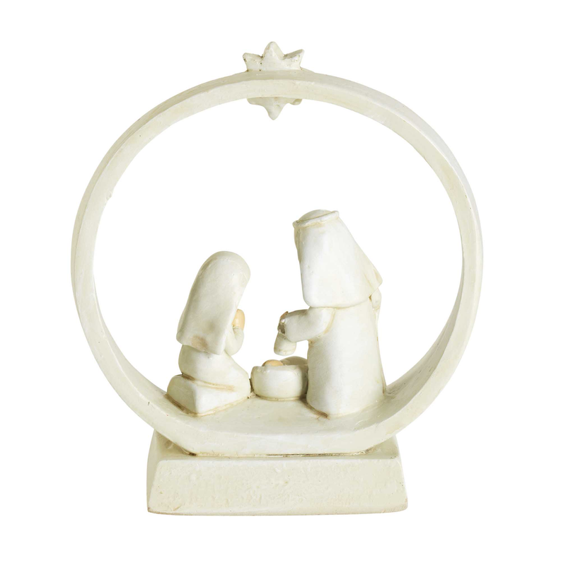 1-Piece Holy Family In Creche 4.625in Dicksons Inc