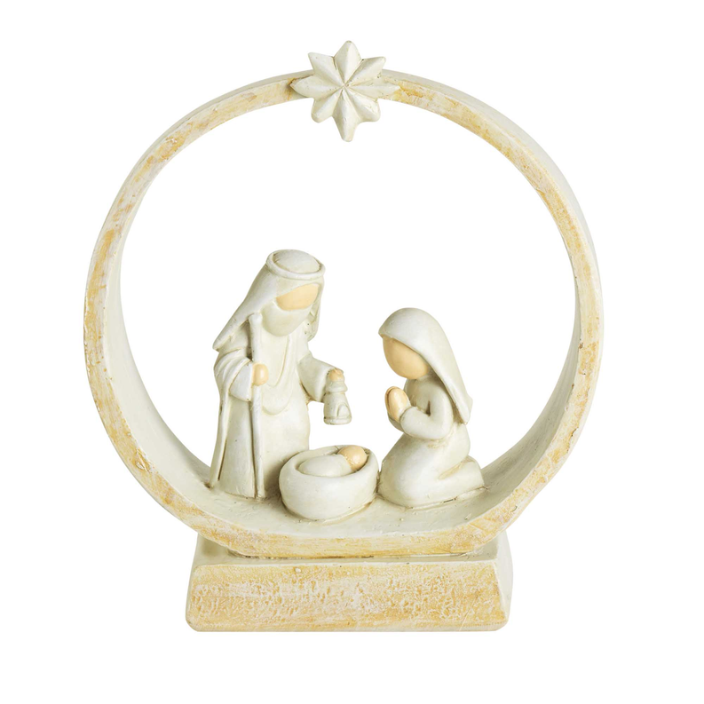 1-Piece Holy Family In Creche 4.625in Dicksons Inc