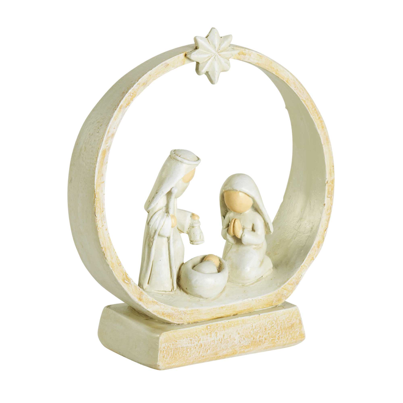 1-Piece Holy Family In Creche 4.625in Dicksons Inc