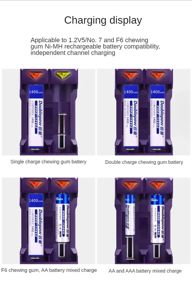 1.2V 1400mAh 7/5F6 Rechargeable Batteries Ni-MH Battery for Walkman Portable CD MD Player UK201 Charger GreatEagleInc