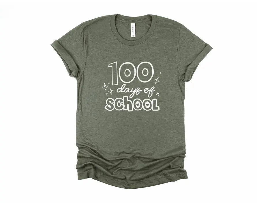 100 Days Of School Shirt | Student or Teacher Shirt Stiles Tee