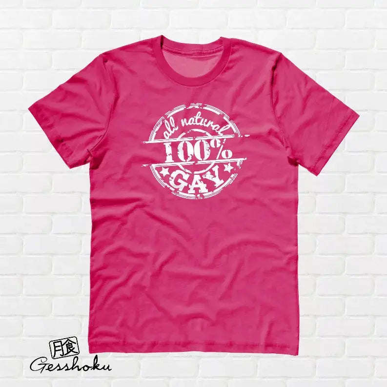 100% All Natural Gay T-shirt Gesshoku Designs
