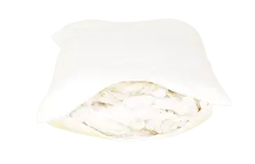100% GOTS Organic Cotton Pillow w/zip White Lotus Home
