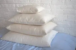 100% GOTS Organic Cotton Pillow w/zip White Lotus Home