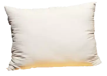 100% GOTS Organic Cotton Pillow w/zip White Lotus Home