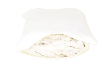 100% GOTS Organic Cotton Pillow w/zip White Lotus Home