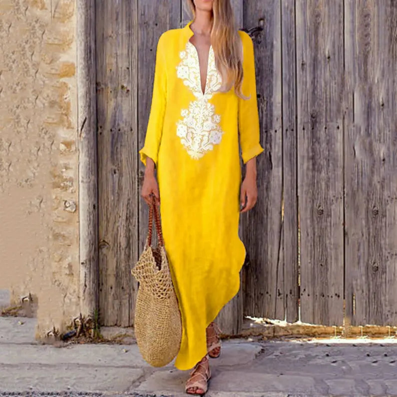100% Linen Dress Maxi Dress Own Design Style 14 Pawsome Pet