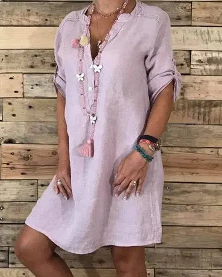 100% Linen Dress Maxi Dress Own Design Style 24 Pawsome Pet