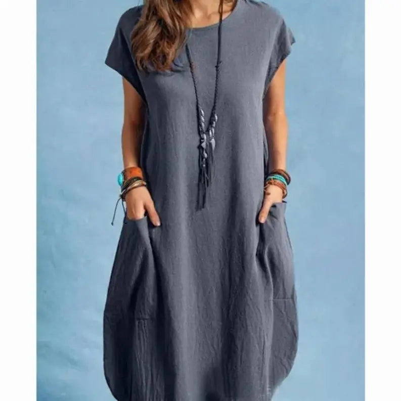 100% Linen Dress Maxi Dress Own Design Style 30 Pawsome Pet