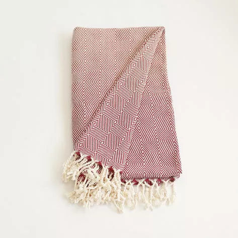 100% Turkish Cotton Handwoven Throw Blankets MIKE & Co. NEW YORK