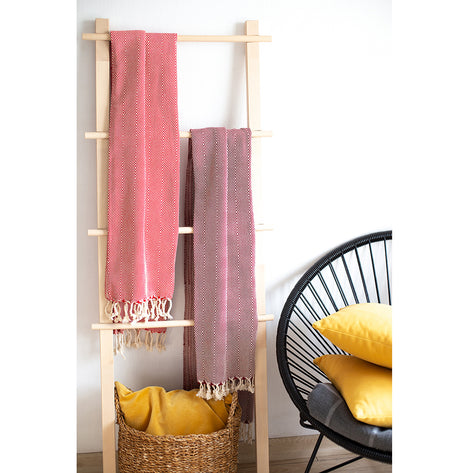 100% Turkish Cotton Handwoven Throw Blankets MIKE & Co. NEW YORK