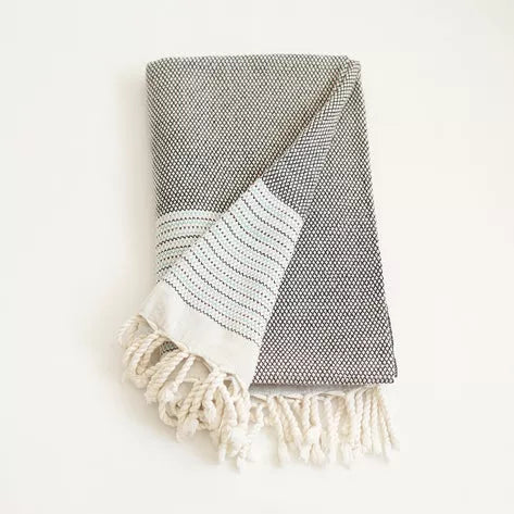 100% Turkish Cotton Handwoven Throw Blankets MIKE & Co. NEW YORK