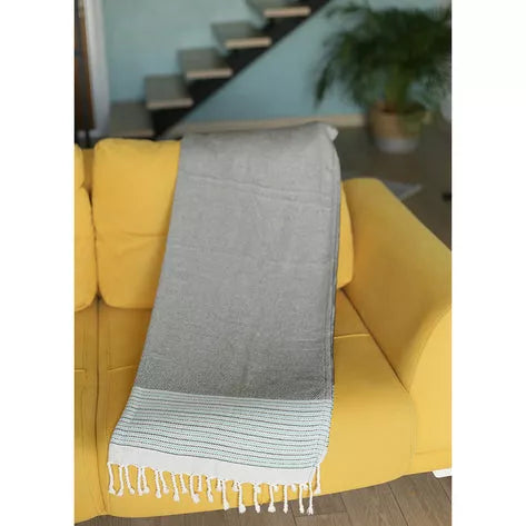 100% Turkish Cotton Handwoven Throw Blankets MIKE & Co. NEW YORK