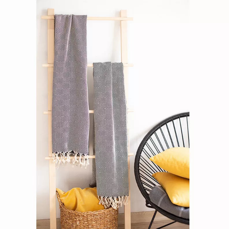 100% Turkish Cotton Handwoven Throw Blankets MIKE & Co. NEW YORK