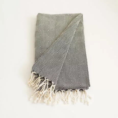 100% Turkish Cotton Handwoven Throw Blankets MIKE & Co. NEW YORK