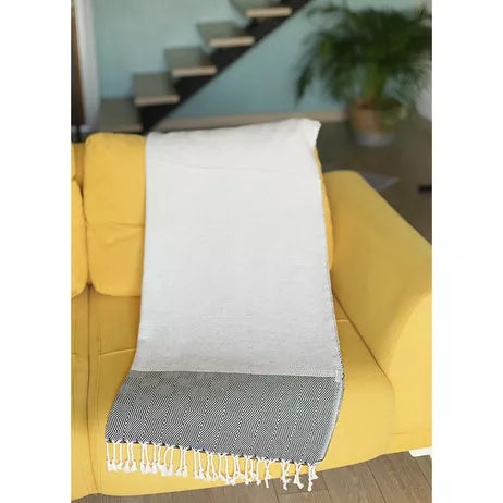 100% Turkish Cotton Handwoven Throw Blankets MIKE & Co. NEW YORK