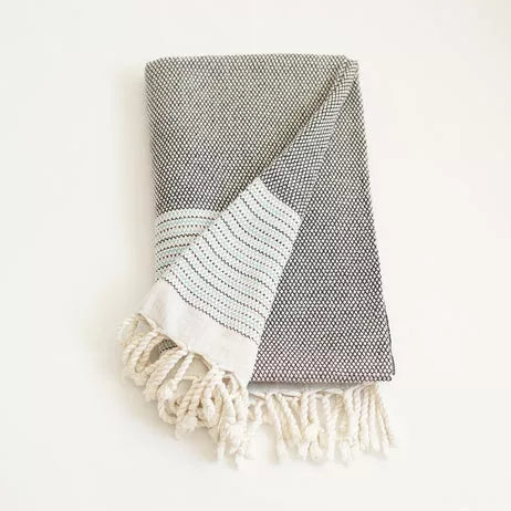 100% Turkish Cotton Handwoven Throw Blankets MIKE & Co. NEW YORK