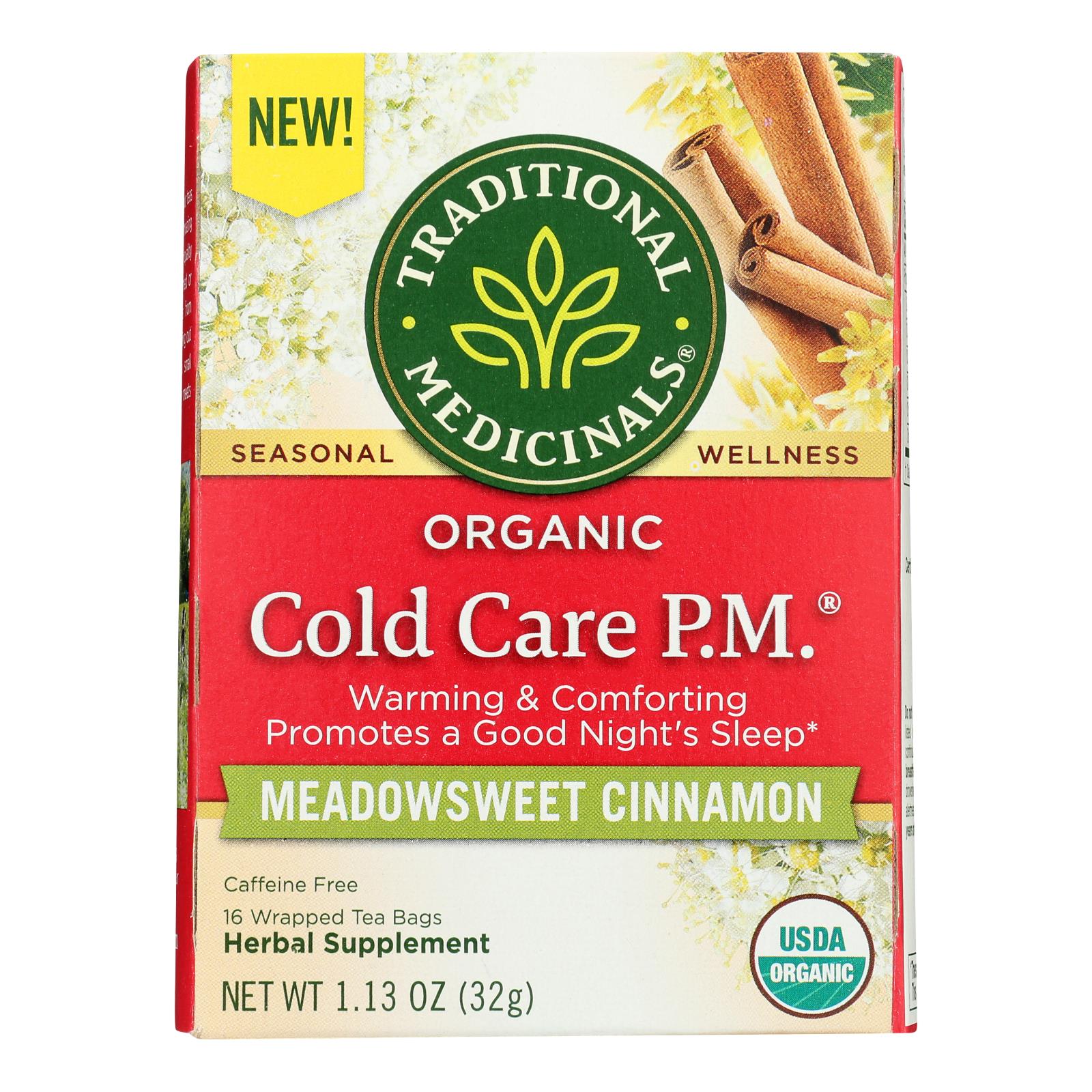 Traditional Medicinals - Tea Cold Care Pm - Case Of 6-16 Bag - GreatEagleInc