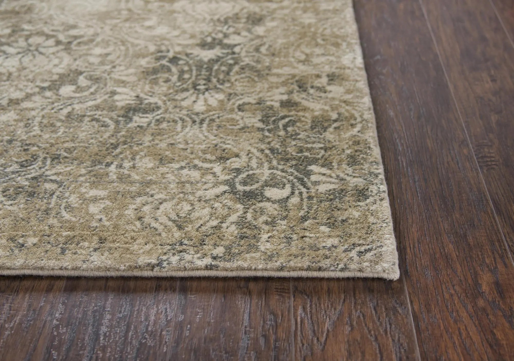 10' Beige And Natural New Zealand Lambs Wool Damask Hand Carved Handmade Area Rug Homeroots Home Decor