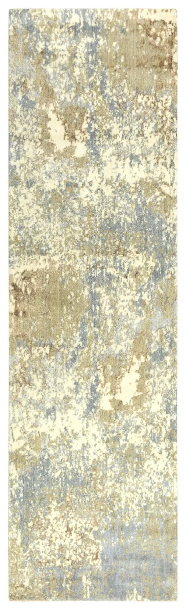 10' Beige Gray And Ivory New Zealand Lambs Wool Abstract Hand Carved Handmade Area Rug Homeroots Home Decor