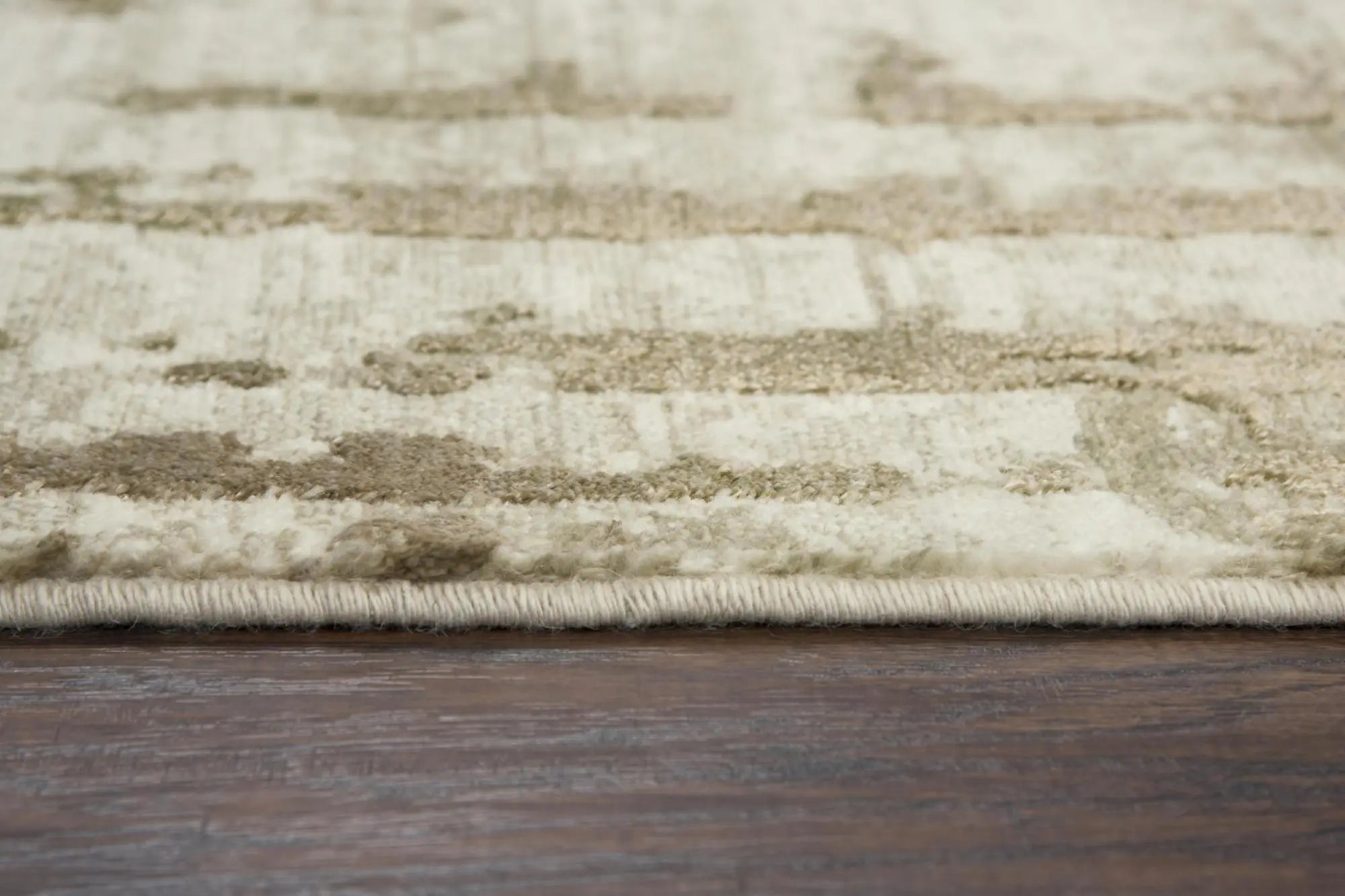 10' Beige Ivory And Tan New Zealand Lambs Wool Abstract Hand Carved Handmade Area Rug Homeroots Home Decor