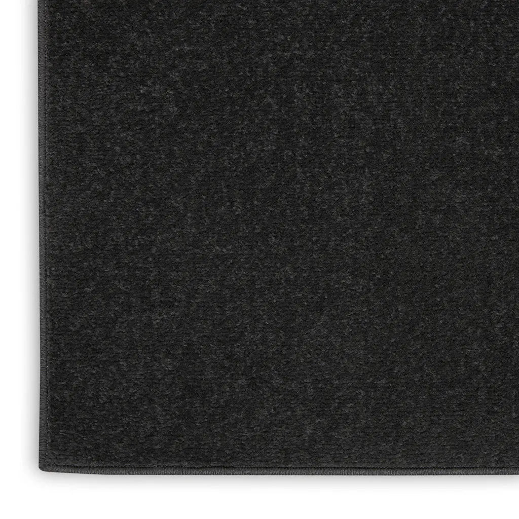 10' Black Indoor Outdoor Runner Rug - GreatEagleInc