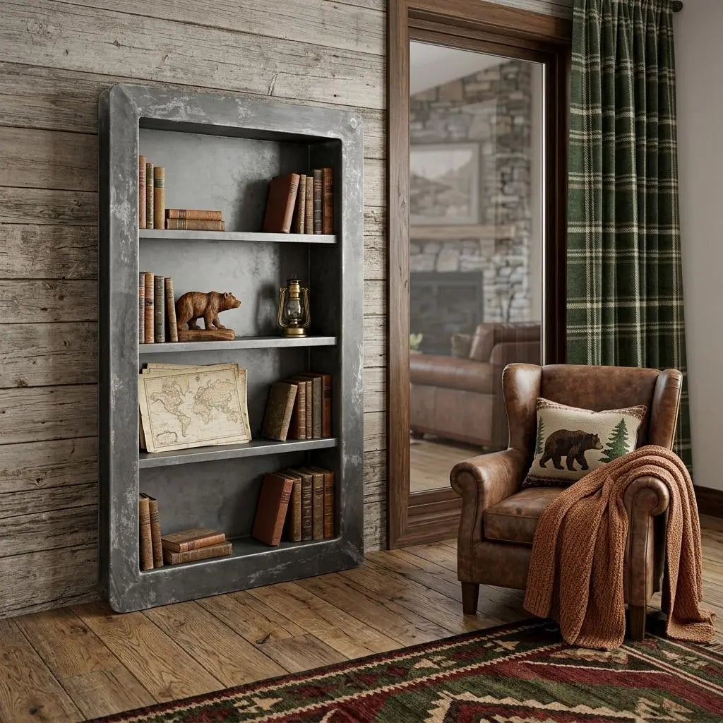 10" Black Metal One Tier Bookcase Homeroots Office