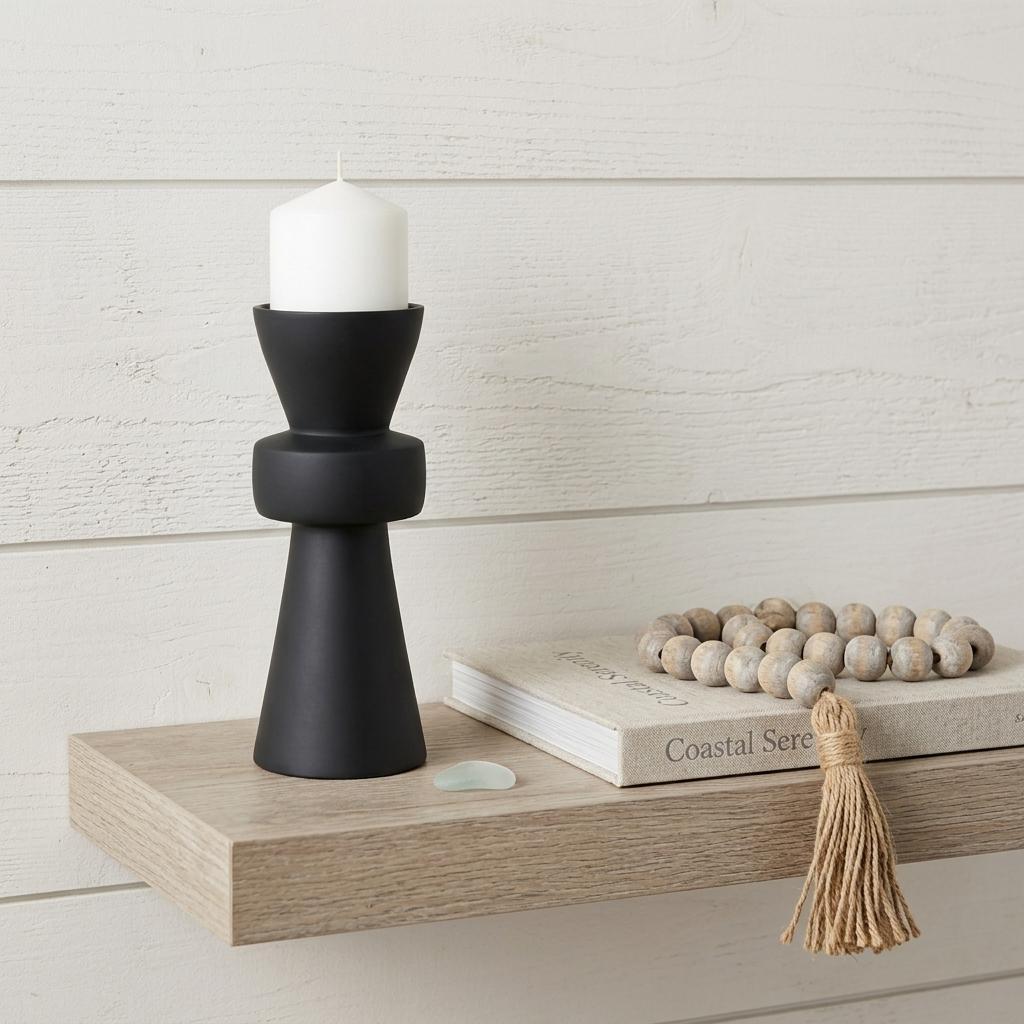 10" Black Metal Tabletop Votive Candle Holder Homeroots Home Decor