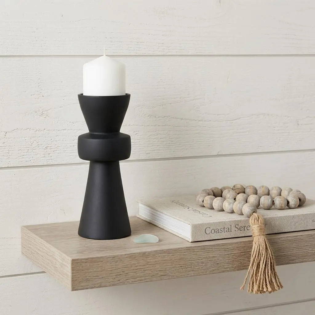 10" Black Metal Tabletop Votive Candle Holder Homeroots Home Decor