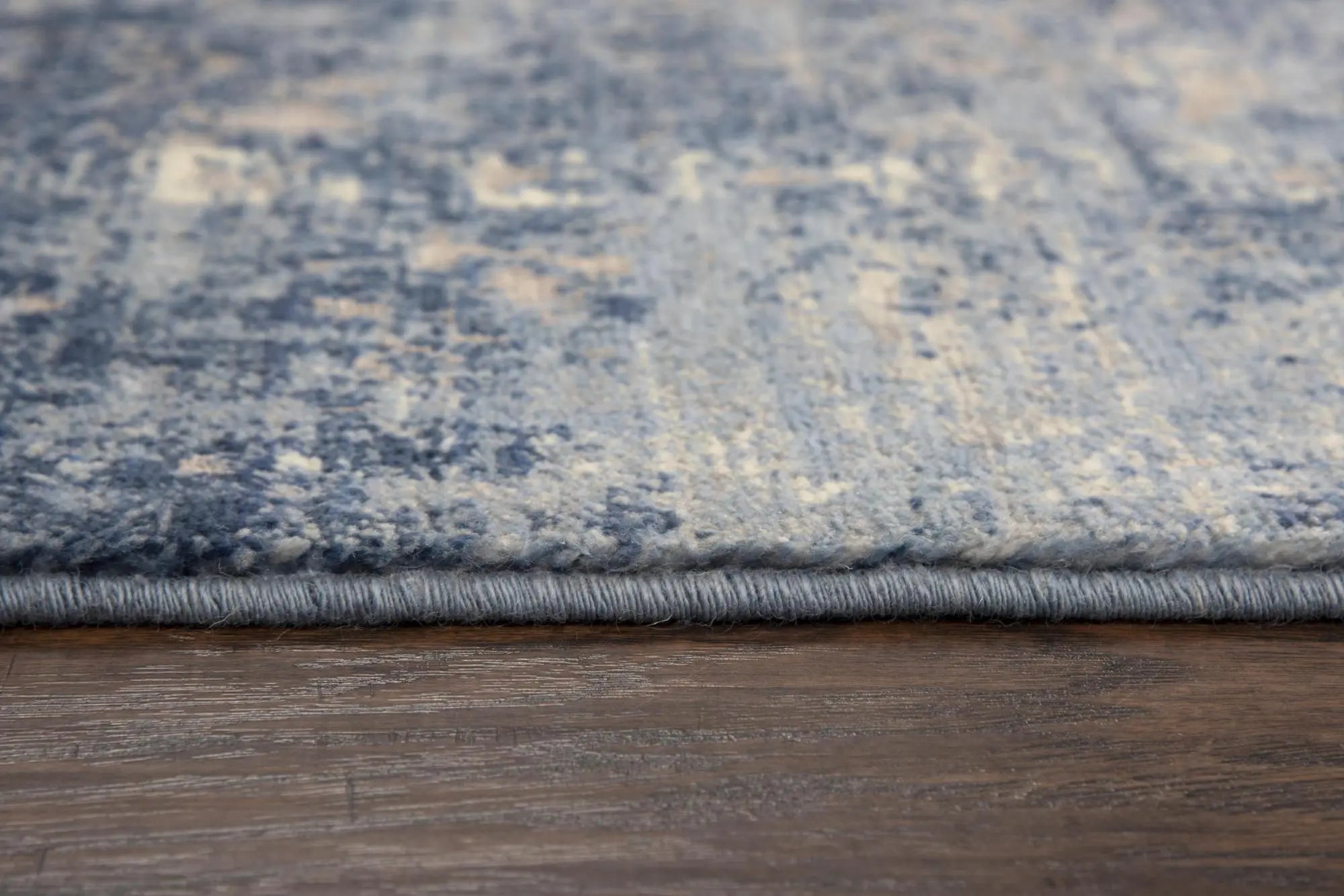 10' Blue Gray Beige And Ivory New Zealand Lambs Wool Oriental Hand Carved Handmade Area Rug Homeroots Home Decor