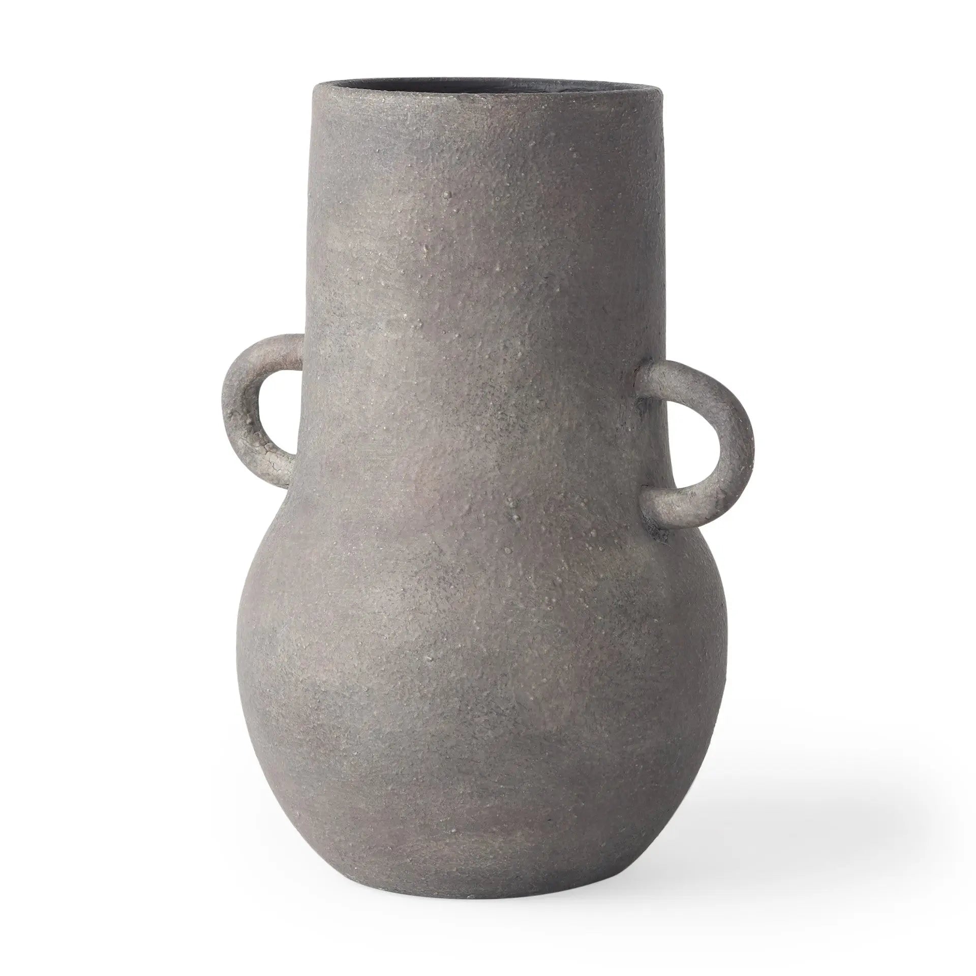 10" Brown Ceramic Amphora Table Vase Homeroots Home Decor