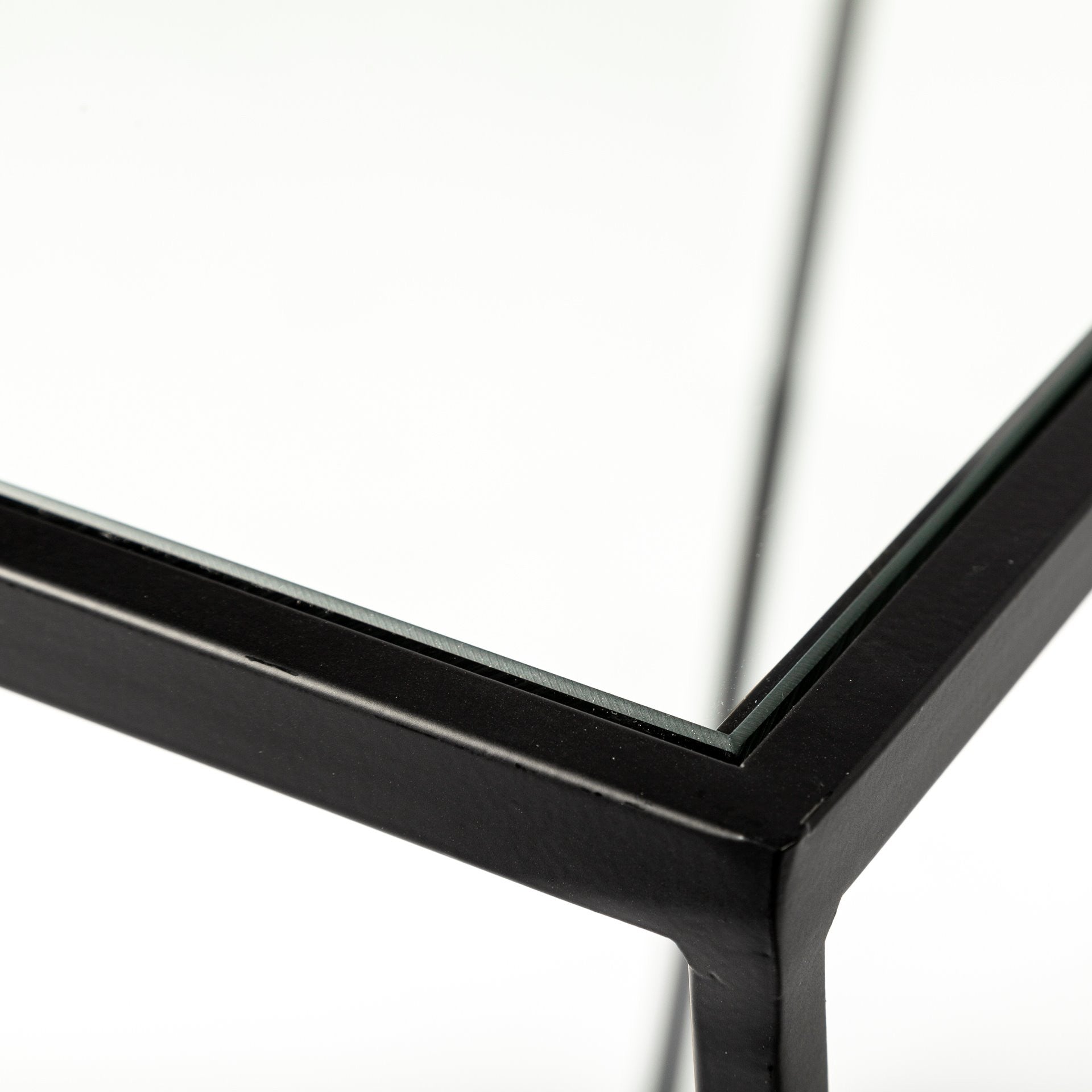 10" Clear Glass Frame Console Table - GreatEagleInc