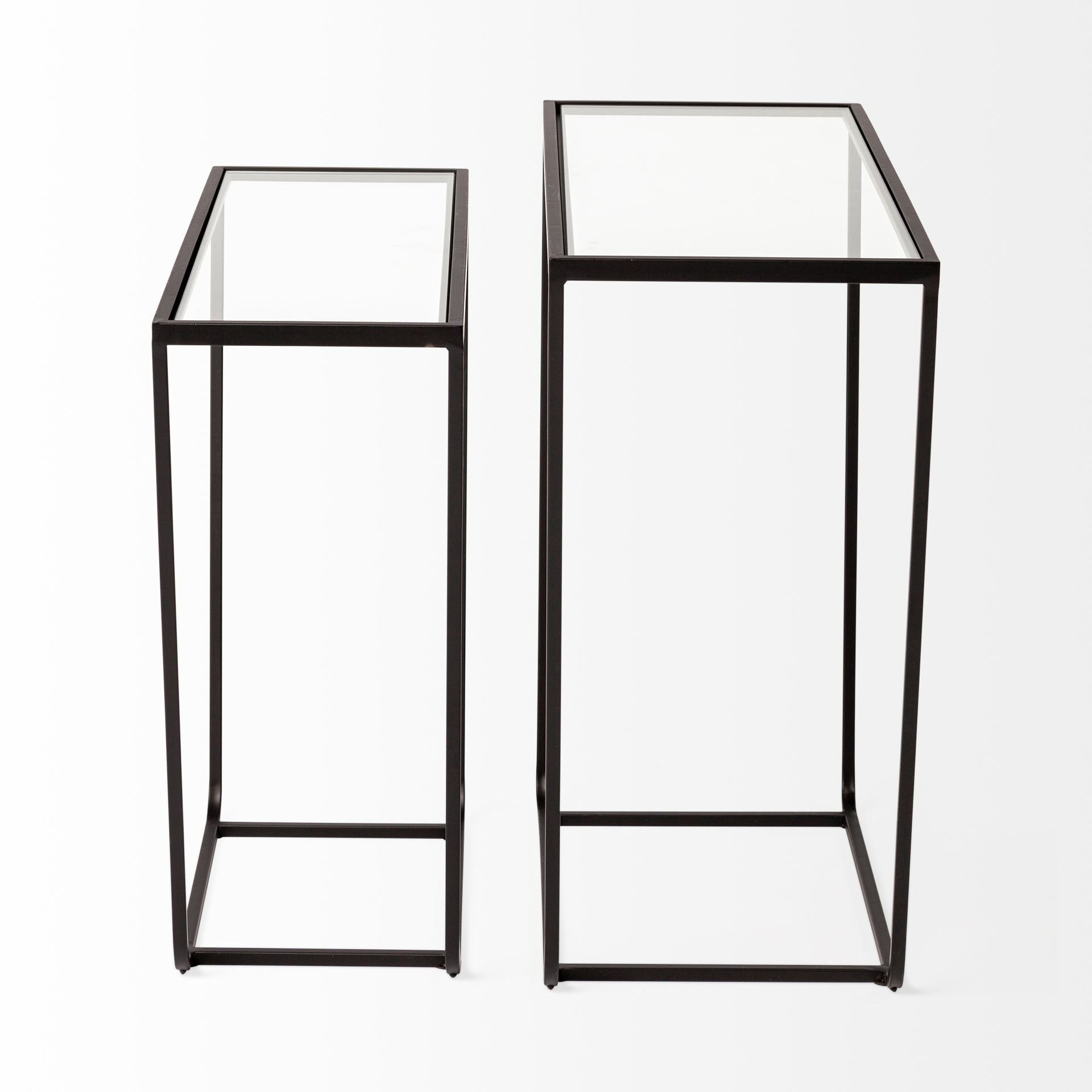 10" Clear Glass Frame Console Table - GreatEagleInc