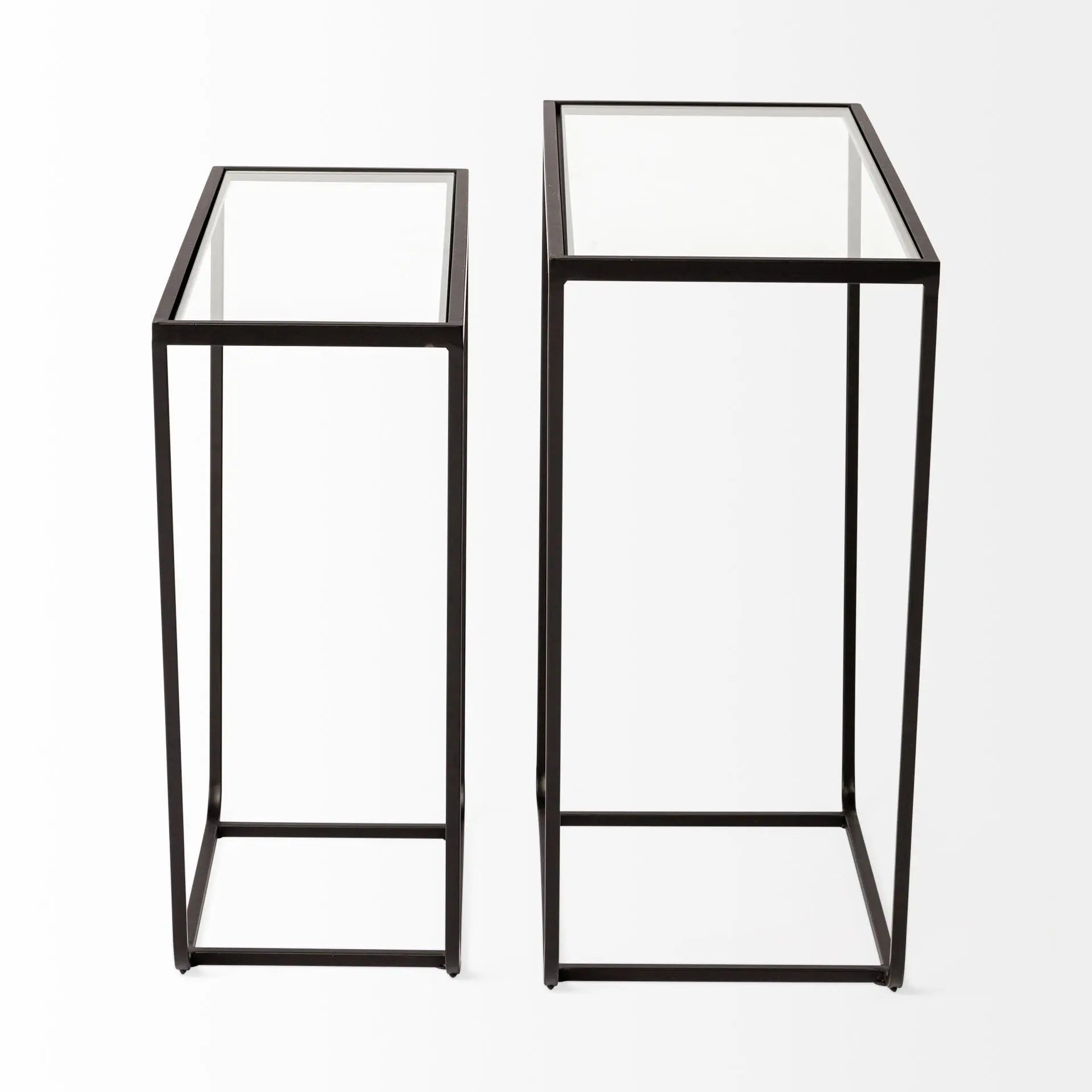 10" Clear Glass Frame Console Table - GreatEagleInc