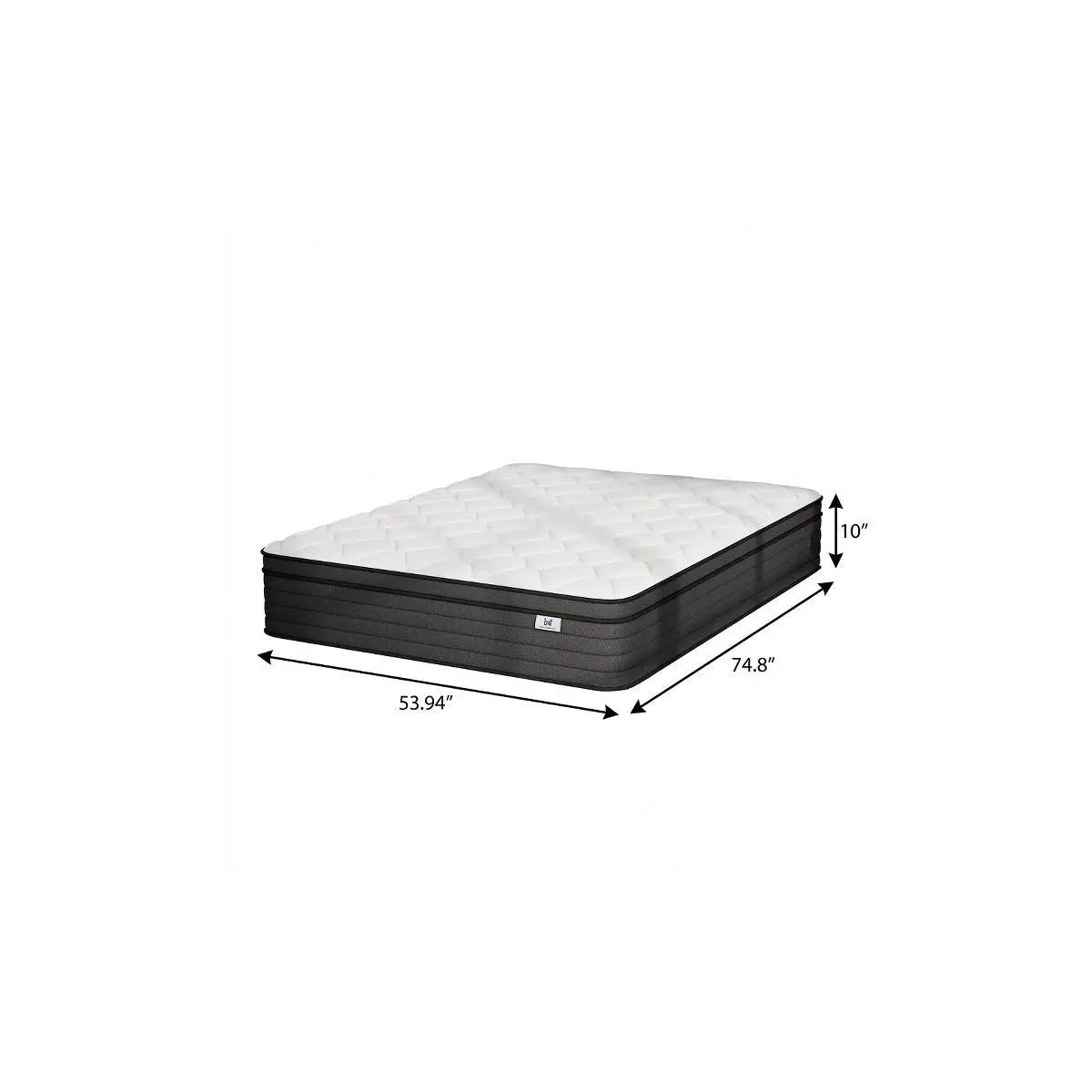 10" Full Double Foam Hybrid Mattress Homeroots Bed & Bath