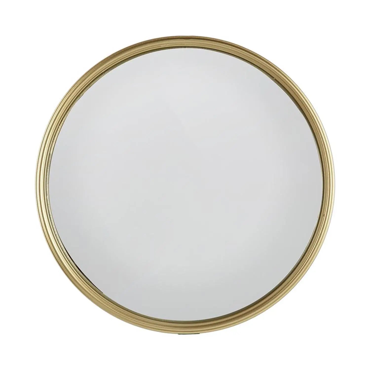 10" Gold Round Iron Textured Framed Accent Mirror Homeroots Bed & Bath