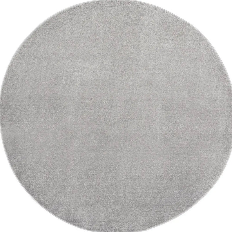 10' Gray And Silver Round Indoor Outdoor Area Rug Homeroots Outdoor