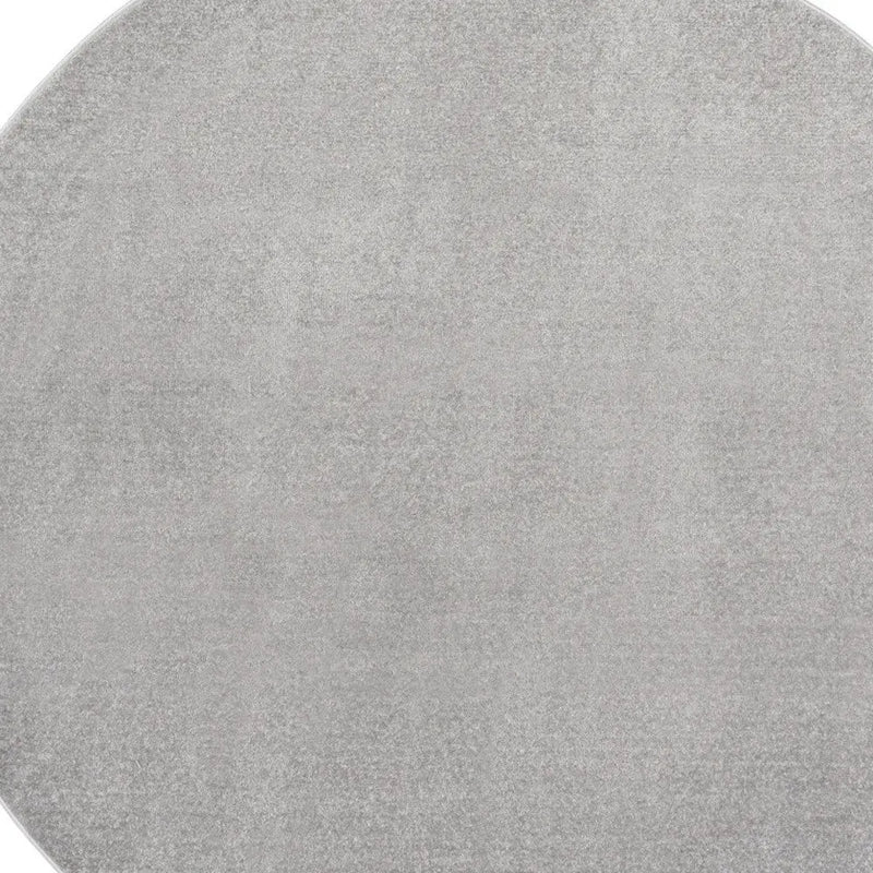 10' Gray And Silver Round Indoor Outdoor Area Rug Homeroots Outdoor