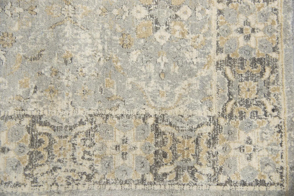 10' Gray Brown And Beige New Zealand Lambs Wool Oriental Hand Carved Handmade Area Rug Homeroots Home Decor