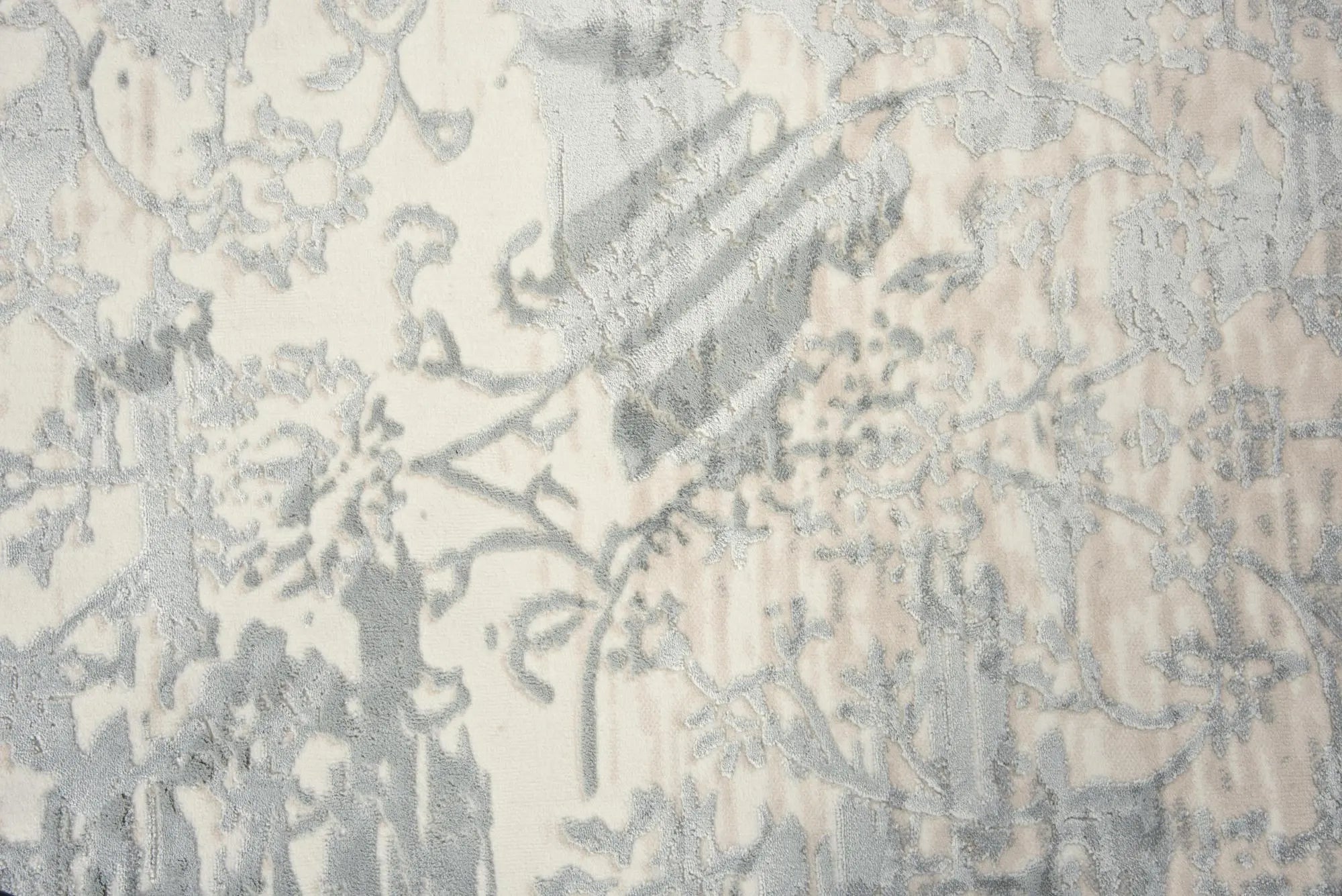 10' Gray Cream And Beige Trellis Area Rug Homeroots Home Decor