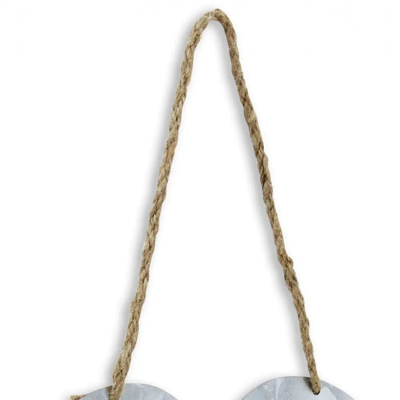 10" Gray Galvanized Metal Heart Shaped Welcome Wall Decor GreatEagleInc