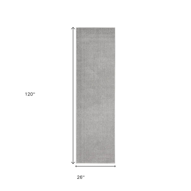 10' Gray Indoor Outdoor Runner Rug - GreatEagleInc