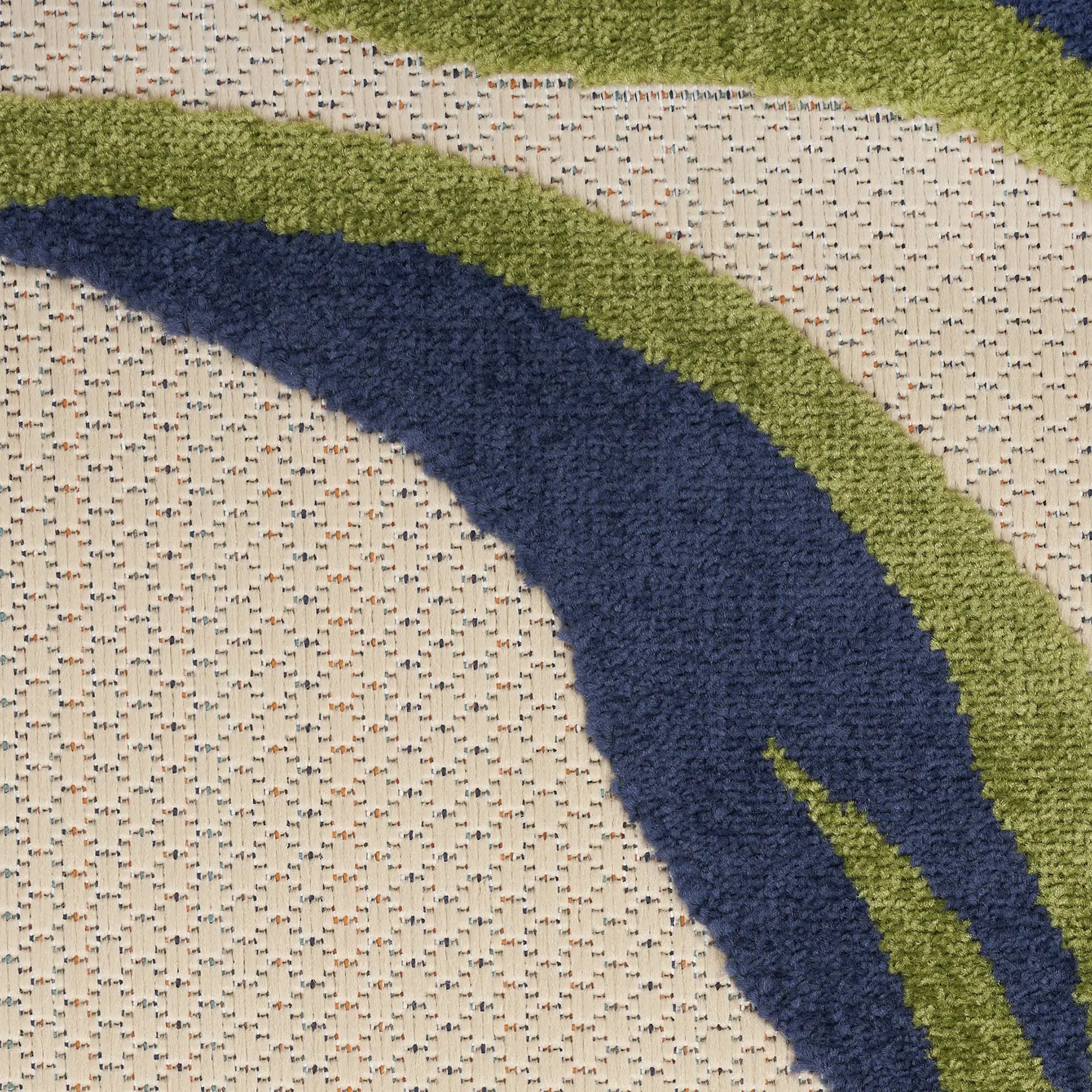 10' Ivory Blue And Orange Round Floral Indoor Outdoor Area Rug Homeroots Outdoor
