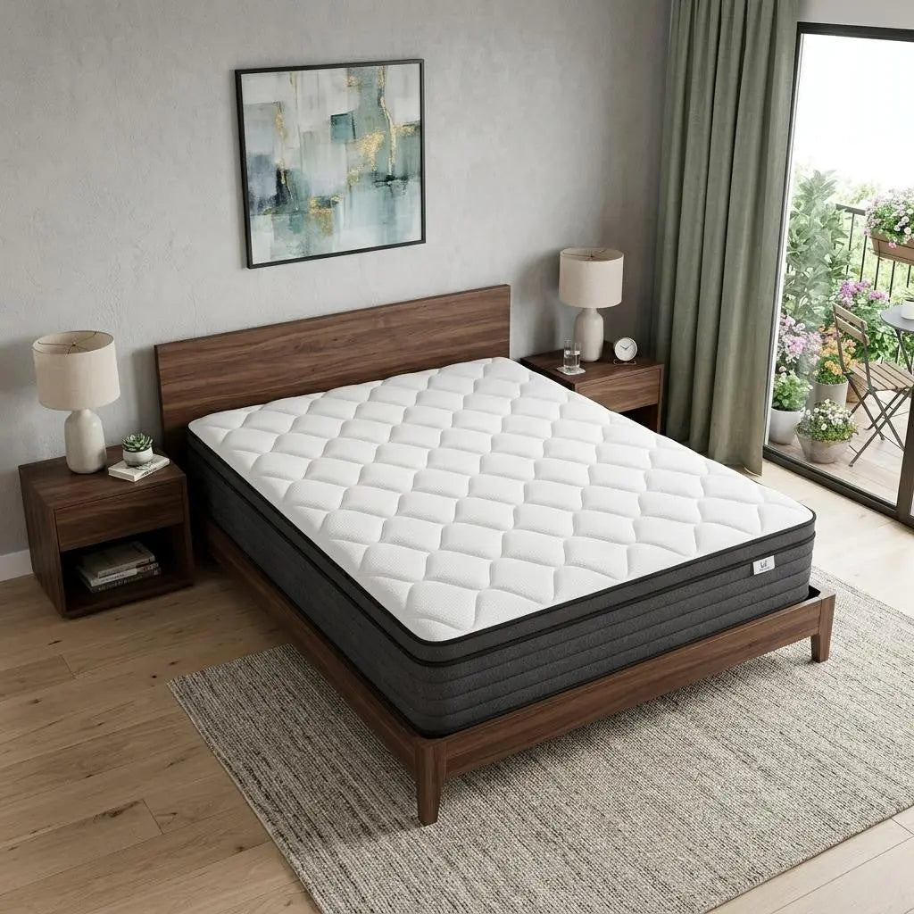 10" King Foam Hybrid Mattress Homeroots Bed & Bath