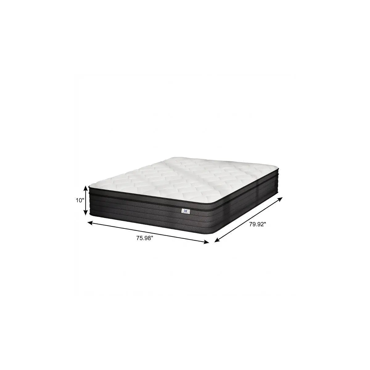 10" King Foam Hybrid Mattress Homeroots Bed & Bath