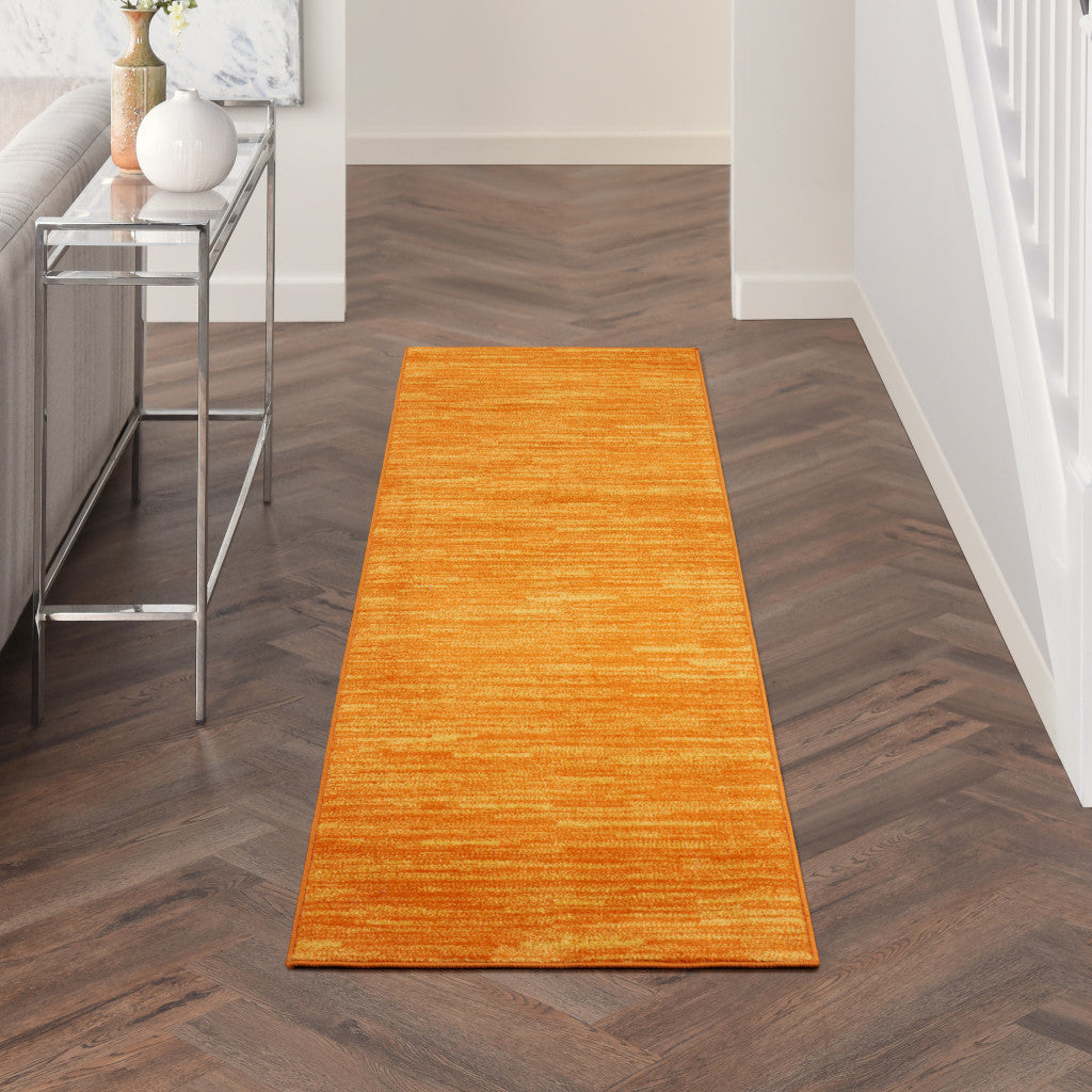 10' Orange Indoor Outdoor Runner Rug - GreatEagleInc