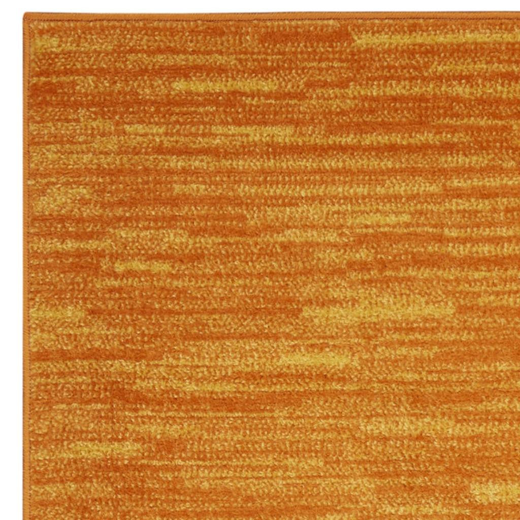 10' Orange Indoor Outdoor Runner Rug - GreatEagleInc