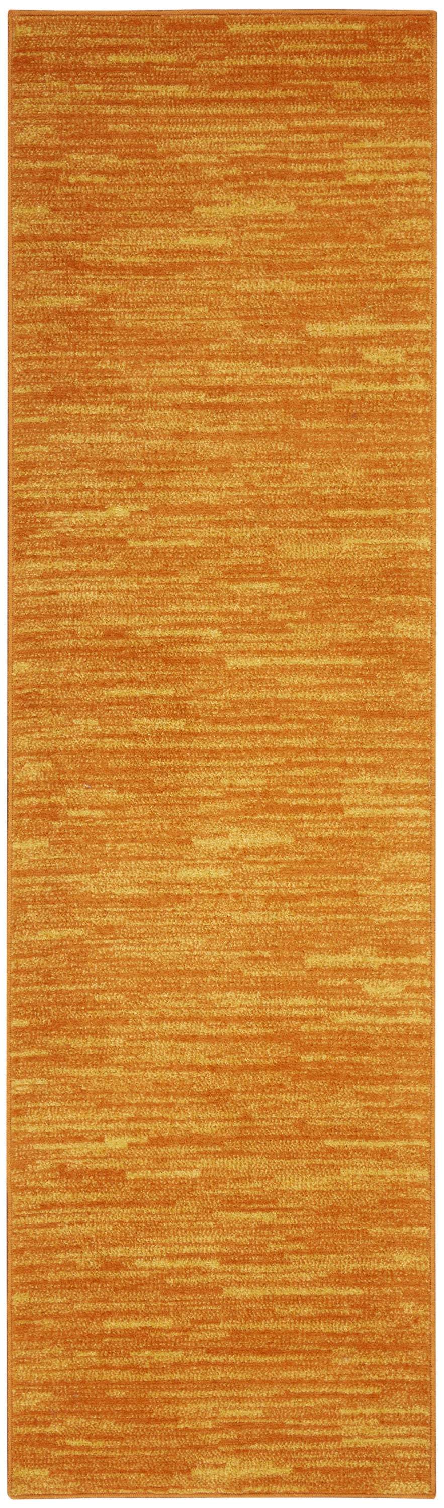 10' Orange Indoor Outdoor Runner Rug - GreatEagleInc